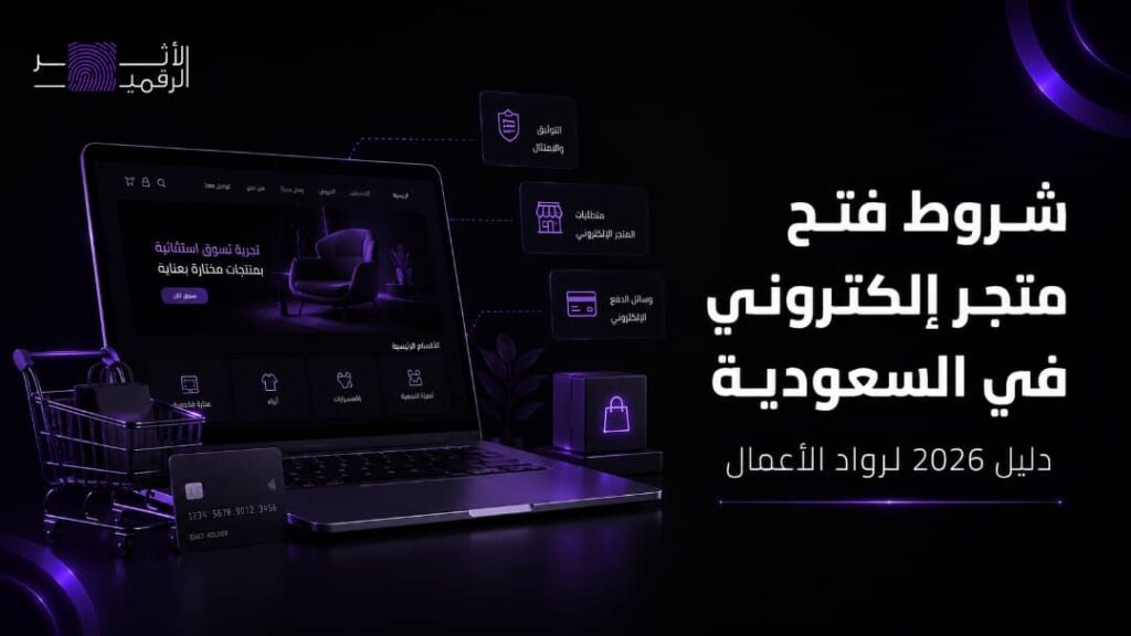 شروط فتح متجر الكتروني في السعودية: دليل 2026 لرواد الأعمال